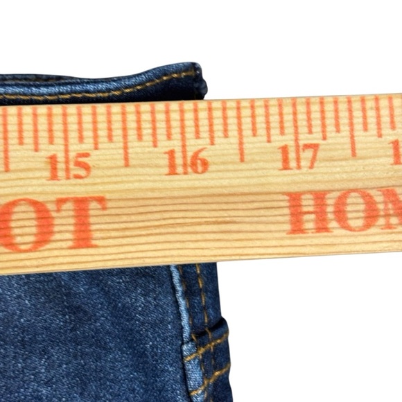 EUC KanCan Women’s Dark Blue High-rise Boot Cut Jeans Sz 32 w/29” inseam - Picture 5 of 12